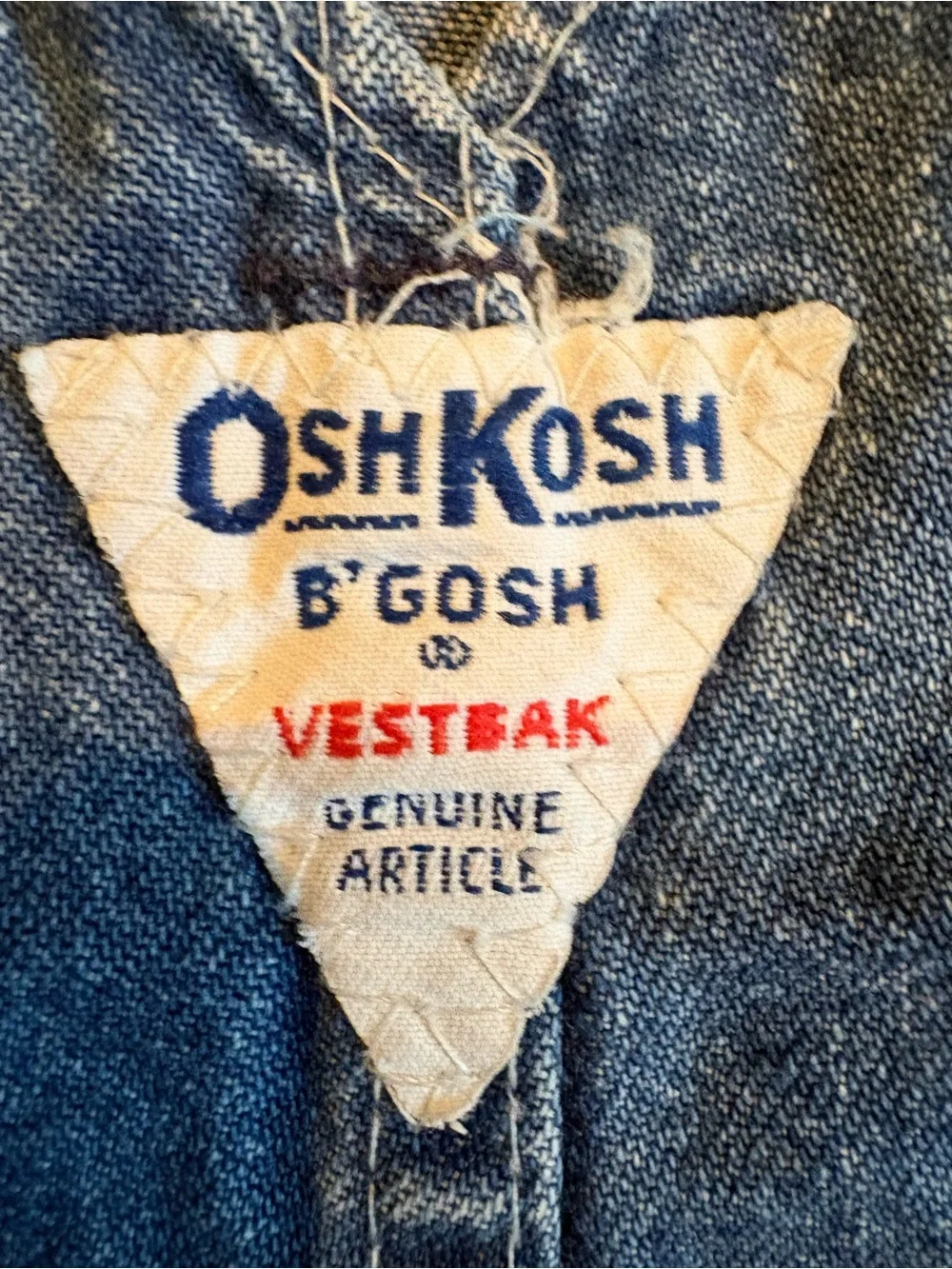 Oshkosh B’Gosh 18 Month Classic Denim Overalls 100% Cotton